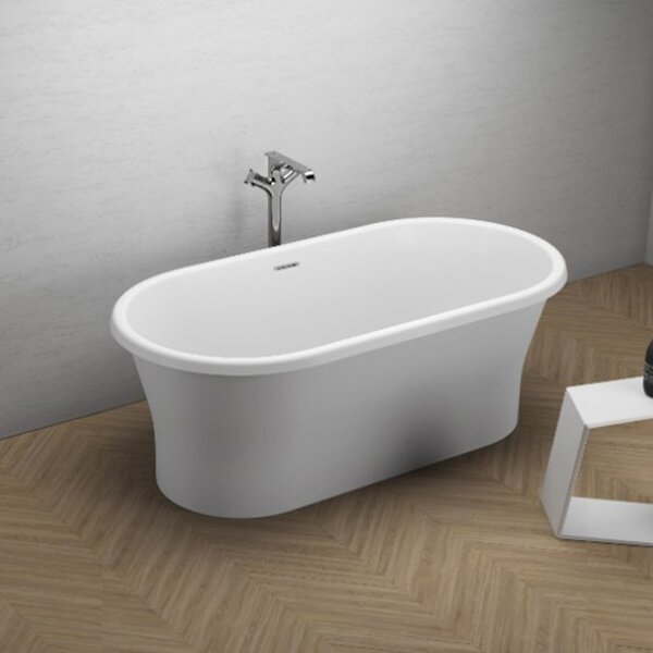 Polimat Akrylátová voľne stojaca vaňa Amona New 150x75 POLIMAT-Rozmery: 150x75, POLIMAT-Farba vane: Biela / biela lesk