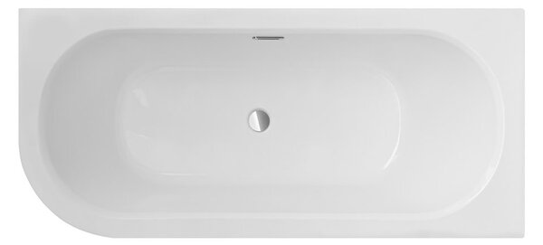 Besco Akrylátová asymetrická vaňa Avita Slim Plus 150x75, s prepadom BESCO-Typ výpuste: Alcaplast Click-Clack so štrbinovým prepadom, chróm, BESCO-Rozmery: 150x75, BESCO-Orientácia: Pravá