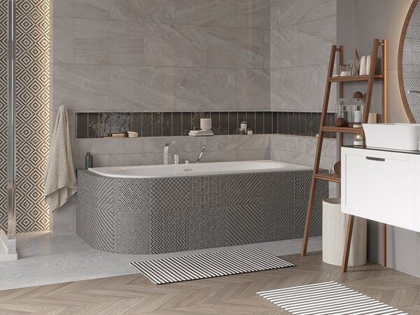 Besco Akrylátová asymetrická vaňa Avita Slim Plus 150x75, s prepadom BESCO-Typ výpuste: Alcaplast Click-Clack so štrbinovým prepadom, chróm, BESCO-Rozmery: 150x75, BESCO-Orientácia: Pravá