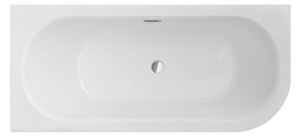Besco Akrylátová asymetrická vaňa Avita Slim Plus 150x75, s prepadom BESCO-Typ výpuste: Alcaplast Click-Clack so štrbinovým prepadom, chróm, BESCO-Rozmery: 150x75, BESCO-Orientácia: Pravá