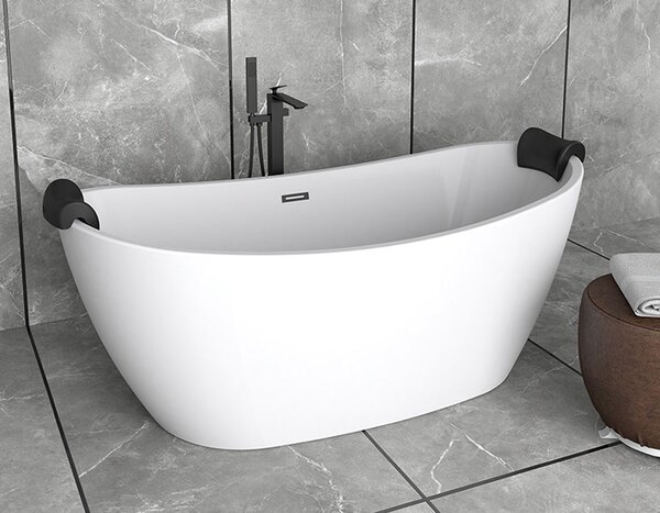 Besco Akrylátová voľne stojaca vaňa Ayla 170x80 BESCO-Typ výpuste: Click-Clack s prepadom, chróm, BESCO-Rozmery: 170x80, BESCO-Farba: Biela