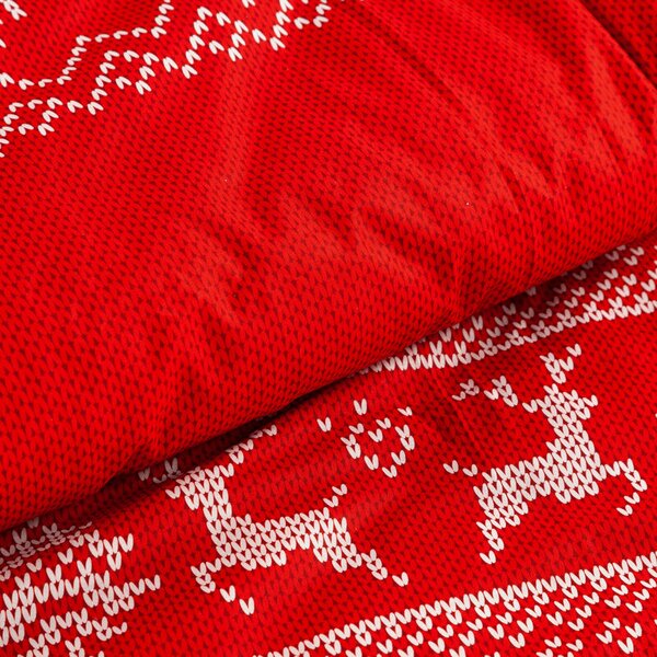 Metráž VIANOČNÉ POSTEĽNÉ OBLIEČKY NOEL 160X200 70X80/X2 ČERVENÉ