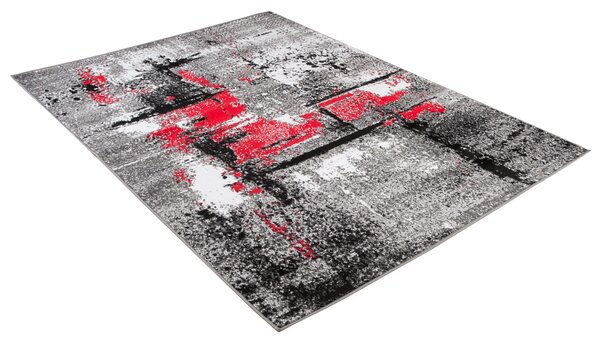 TA Koberec Q541A WHITE MAYA PP ESM Sivý Obdĺžnikový Rozmer: 80x150 cm