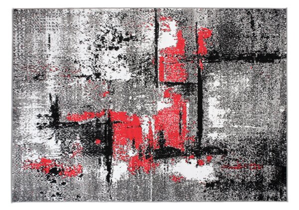 TA Koberec Q541A WHITE MAYA PP ESM Sivý Obdĺžnikový Rozmer: 80x150 cm