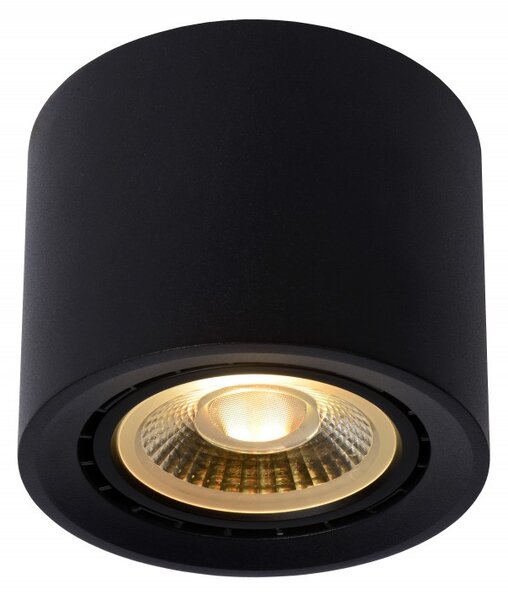 Lucide 09921/12/30 stropné bodové svietidlo Fedler 1x12W | LED GU10 | 820lm | 2200K / 3000K - žiarovka je súčasťou balenia, čierna, stmievateľné, CCT