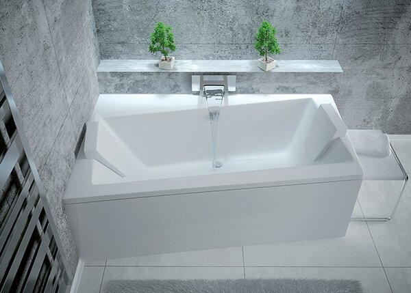 Besco Krycí panel k asymetrickej vani Infinity P 150x90 (160x100, 170x110), biely BESCO-Rozmery: 150x90, BESCO-Farba: Biela