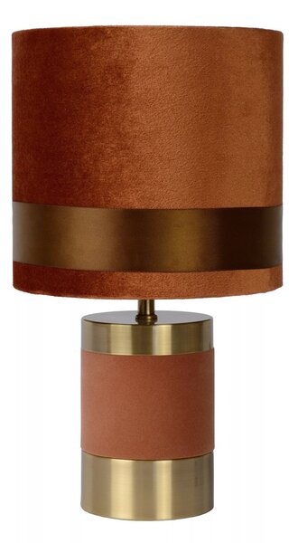 Lucide 10500/81/43 stolná lampička Extravaganza Frizzle 1x40W | E14 - hnedá, kov, vypínač na kábli