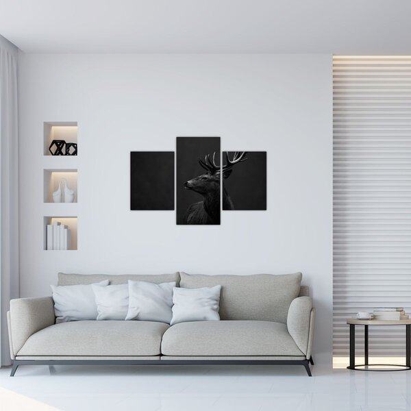 Obraz - Portrét jeleňa (90x60 cm)