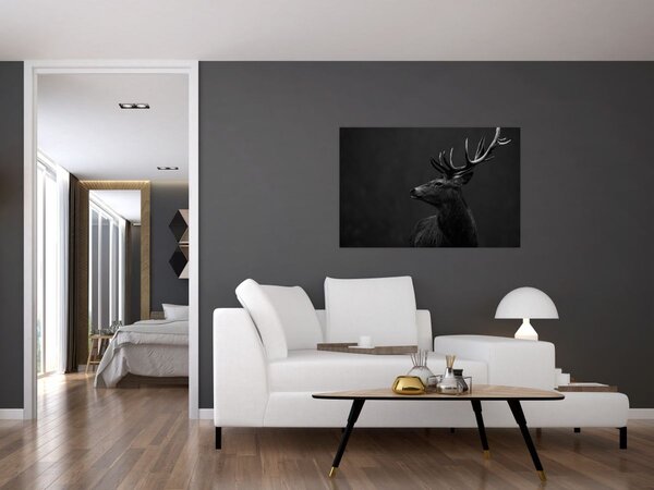 Obraz - Portrét jeleňa (90x60 cm)