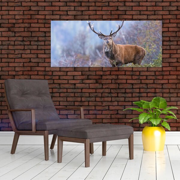 Obraz - Jeleň v krajine (120x50 cm)