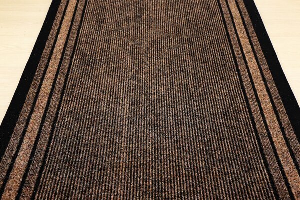 Spoltex , Protišmykový behúň na mieru Rekord 811 hnedá, šíre 120 cm, hnedá, chodba / predsieň