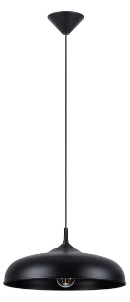 Závesné svietidlo Gina, 1x čierne kovové tienidlo