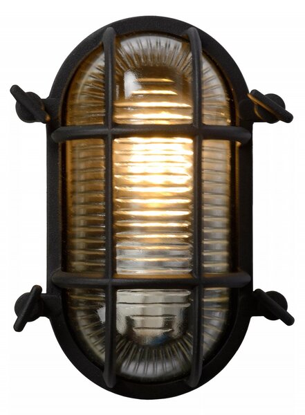 Lucide 11891/20/30 nástenná vonkajšia lampa Dudley 1x40W | E27 | IP65 - čierna, stmievateľná