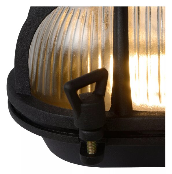 Lucide 11891/20/30 nástenná vonkajšia lampa Dudley 1x40W | E27 | IP65 - čierna, stmievateľná