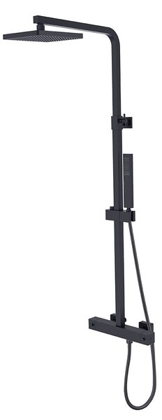Besco Sprchový komplet s termostatickou batériou Modern / Varium SK-TB B Čierna mat