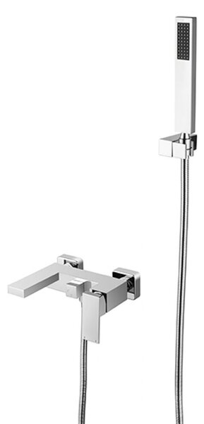 Besco Vaňová nástenná batéria so sprchovým kompletom Modern / Varium VBN CR Chróm