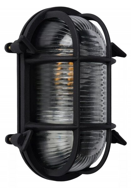 Lucide 11891/20/30 nástenná vonkajšia lampa Dudley 1x40W | E27 | IP65 - čierna, stmievateľná