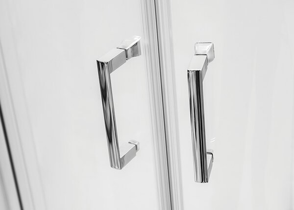 Besco Štvrťkruhový sprchovací kút MODERN HR 80x80 (90x90), výška 185 cm - bez vaničky BESCO-Rozmery: 80x80, BESCO-Profily: profily: chróm, výplň: mat