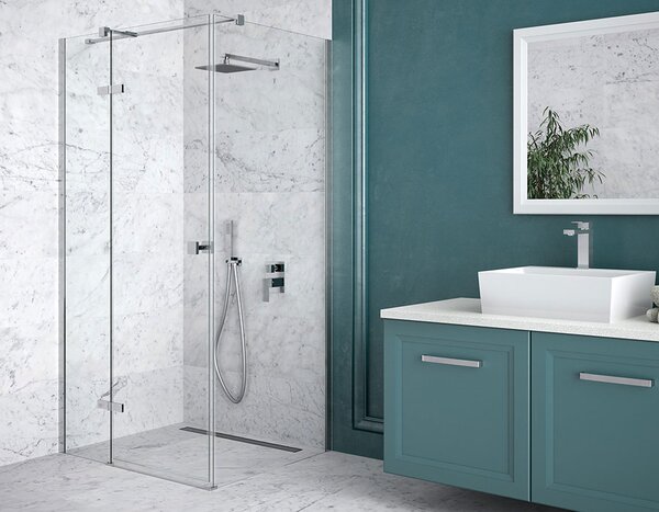 Besco Štvorcový sprchový kút PIXA SQ 90x90, výška 195 cm - bez vaničky BESCO-Orientácia: Ľavá