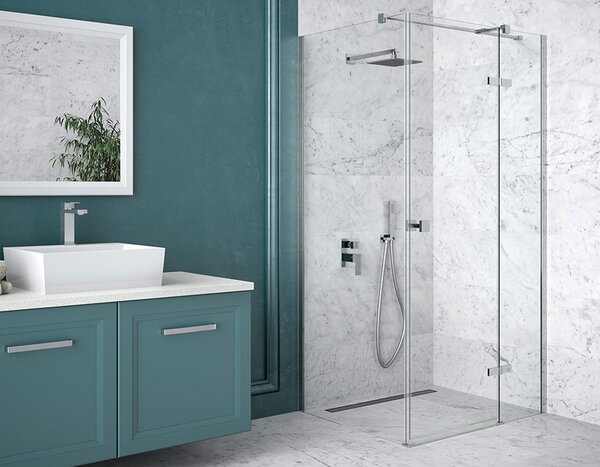 Besco Štvorcový sprchový kút PIXA SQ 90x90, výška 195 cm - bez vaničky BESCO-Orientácia: Ľavá