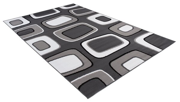 TA Koberec T965A DARK GRAY MAYA PP ESM Biely Obdĺžnikový