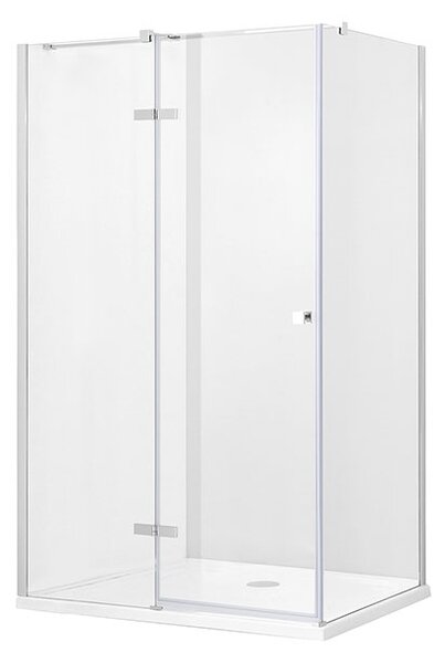 Besco Obdĺžnikový sprchovací kút PIXA R 100x80 (100x90, 120x80, 120x90), výška 195 cm - bez vaničky BESCO-Rozmery: 100x80, BESCO-Orientácia: Ľavá