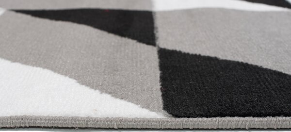 TA Koberec Z896D GRAY MAYA PP ESM Biely Obdĺžnikový Rozmer: 80x150 cm