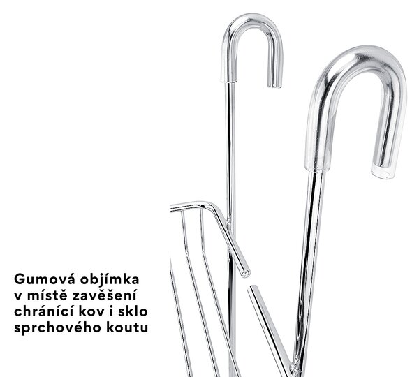 Nimco Závesná polica dvojposchodová chróm - TR 02-26