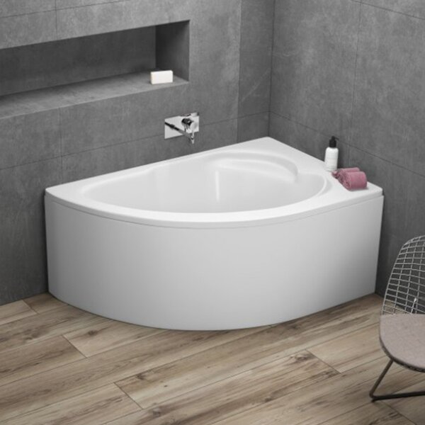 Polimat Akrylátová asymetrická vaňa Standard 130x85 L(R) AS POLIMAT-Farba: Biela, POLIMAT-Orientácia: Pravá