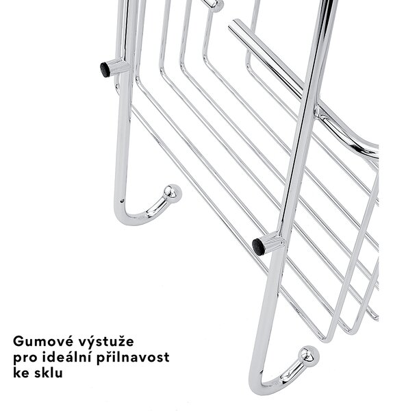 Nimco Závesná polica dvojposchodová chróm - TR 02-26