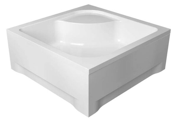 Polimat Štvorcová akrylátová sprchová vanička Tenor 2 80x80 (90x90) POLIMAT-Farba: Biela, POLIMAT-Rozmery: 80x80