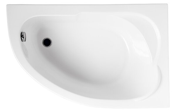 Polimat Akrylátová asymetrická vaňa Standard 130x85 L(R) AS POLIMAT-Farba: Biela, POLIMAT-Orientácia: Pravá