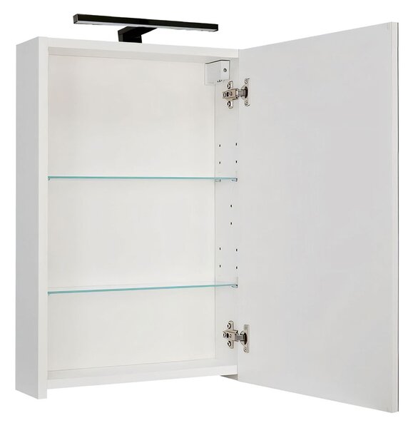 Comodo Zrkadlová skrinka Ticino 40 ZS LED-B s osvetlením Any LED 30 B, čierna