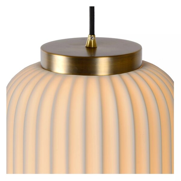 Lucide 13435/01/31 závesné stropné svietidlo Gosse 1x40W | E27 - biela, porcelán, stmievateľná