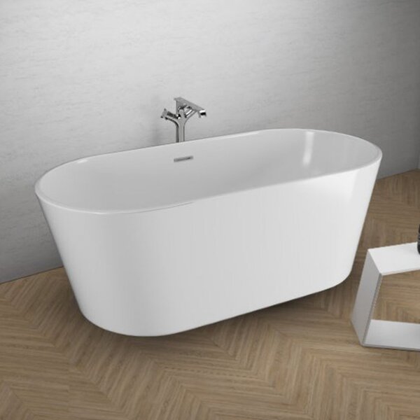 Polimat Akrylátová voľne stojaca vaňa Uzo 160x80 POLIMAT-Rozmery: 160x80, POLIMAT-Farba vane: Biela / biela lesk