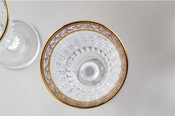 BOHEMIA PRESTIGE DORATO POHÁR NA VÍNO 300ML SADA 6 KS