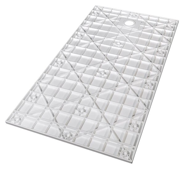 Besco Obdĺžniková sprchová vanička z SMC kompozitu VEXO R 100x80 (120x80, 120-180x90) BESCO-Rozmery: 100x80