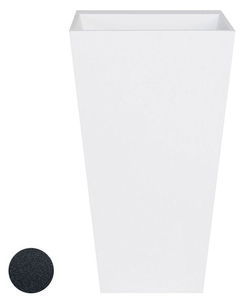 Besco Voľne stojace umývadlo z liateho mramoru Vera Glam G UM VS 50x42x85 cm, bez otvoru pre batériu