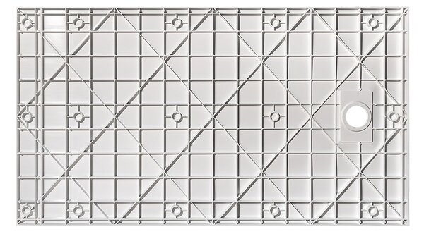 Besco Obdĺžniková sprchová vanička z SMC kompozitu VEXO R 100x80 (120x80, 120-180x90) BESCO-Rozmery: 100x80