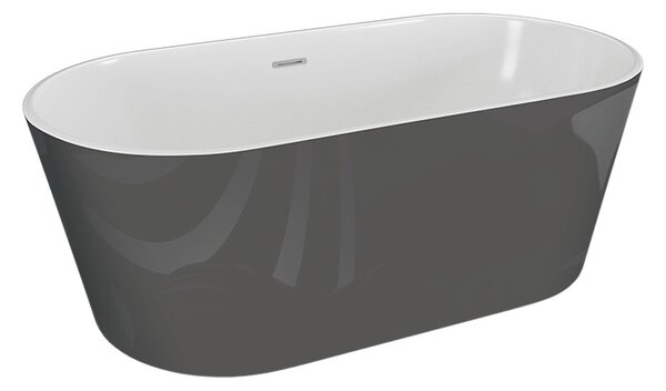 Polimat Akrylátová voľne stojaca vaňa Uzo 160x80 POLIMAT-Rozmery: 160x80, POLIMAT-Farba vane: Biela / biela lesk