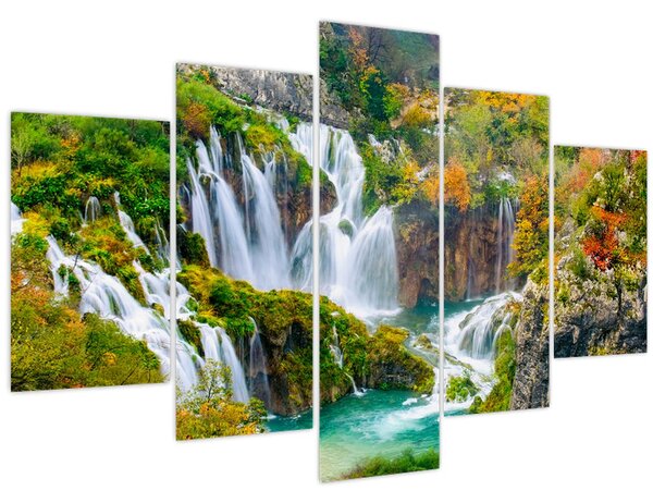 Obraz - Národný park Plitvické jazerá (150x105 cm)