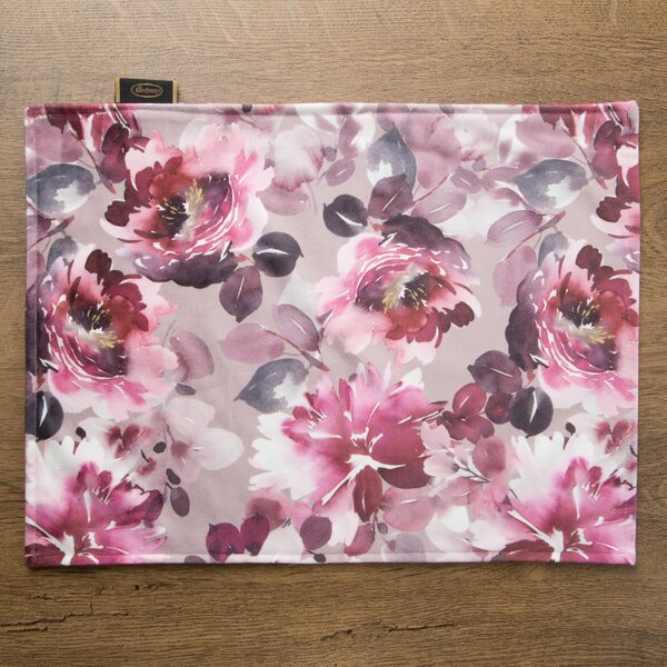 SADA 4 KS PRESTIERANIE NA STÔL VELVET 1 30X40 CM VZOROVANÁ