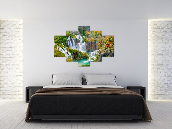 Obraz - Národný park Plitvické jazerá (150x105 cm)