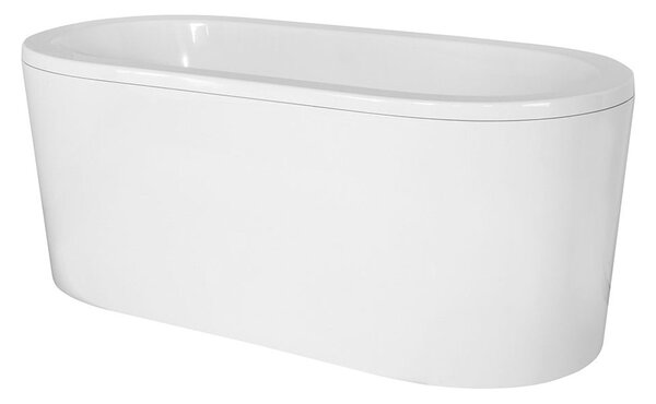 Besco Voľne stojaca vaňa zo sanitárneho kompozitu Victoria CC/BP 185x82, bez prepadu BESCO-Typ výpuste: Alcaplast Click-Clack s horným čistením, chróm, BESCO-Rozmery: 185x82