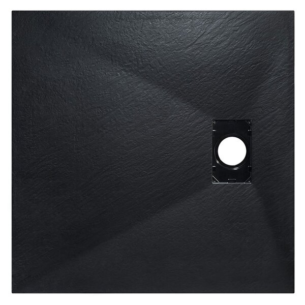 Besco Štvorcová sprchová vanička z SMC kompozitu VEXO BLACK SQ 80x80 (90x90) BESCO-Rozmery: 80x80