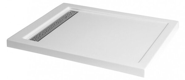 Polimat Obdĺžniková akrylátová sprchová vanička West 100x80 (120x80, 120x90, 140x80) POLIMAT-Farba: Biela, POLIMAT-Rozmery: 100x80