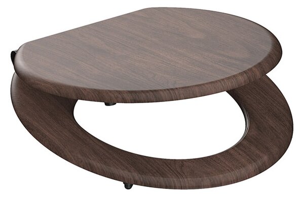 Eisl Sanitär WC sedadlo MDF Soft Close Dark Wood 80193
