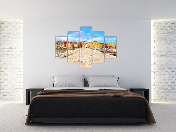 Obraz - Staré istrijské mesto v Poreči, Chorvátsko (150x105 cm)