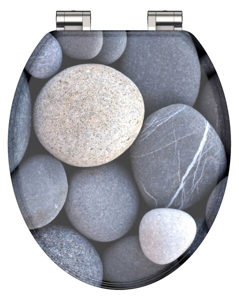 Eisl Sanitär WC sedadlo MDF Soft Close Grey Stones 80130