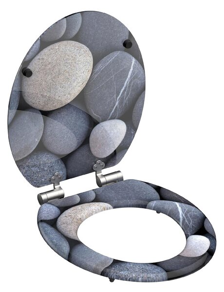 Eisl Sanitär WC sedadlo MDF Soft Close Grey Stones 80130